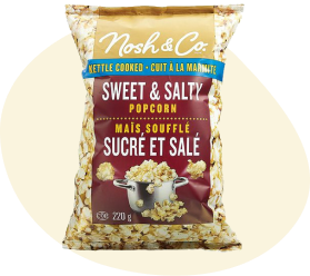 Sweet salty popcorn png